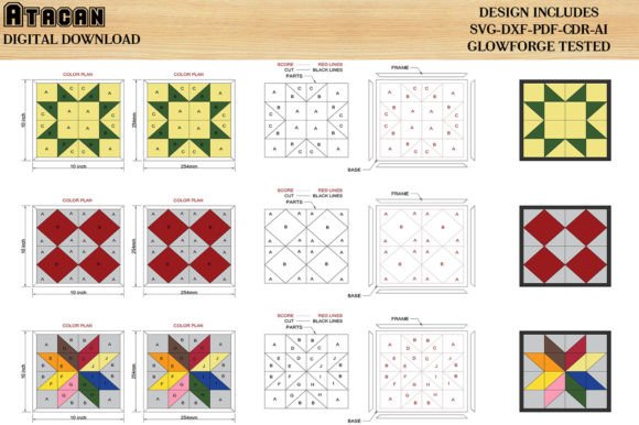Barn Quilt Patterns: Geometric Laser Designs for Creatives