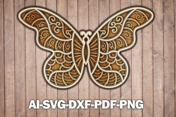 Butterfly Layered Laser Cut SVG for Elegant Designs