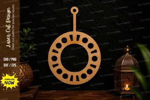 Circular Ring Ornament Laser Cut Svg