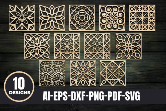 Coasters Grill Laser Cut SVG Bundle for Modern Crafts