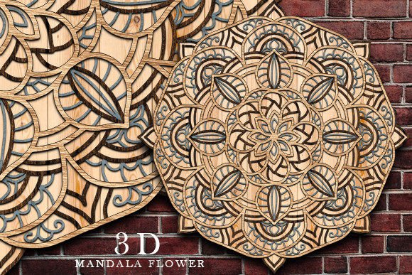 Create Stunning Wall Art with Multilayer Mandala Laser Cut SVGs
