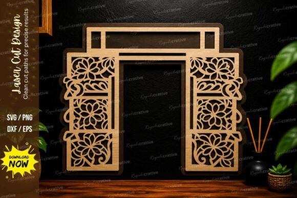 Decorative Square Arch Laser Cut SVG: Elevate Your Projects