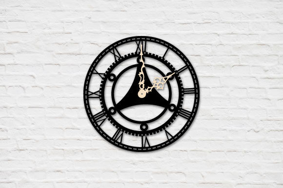 Elegant Laser Cut Decorative Wall Clock 3d Svg Designs
