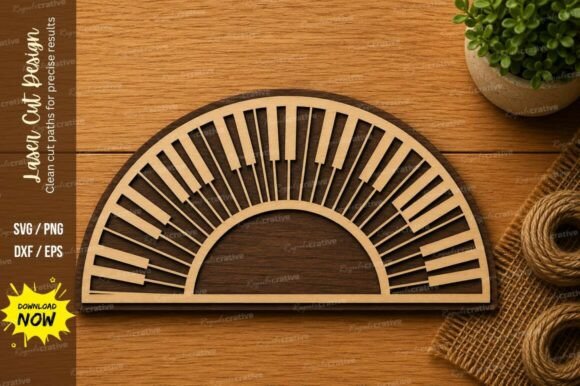 Half Piano Keyboard SVG: A Creative Music Design Asset