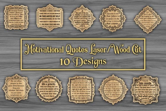 Inspiration Quotes Laser & Wood Cut Bundle