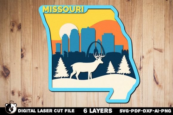 Missouri 3D Layered Laser Cut: A CNC Project