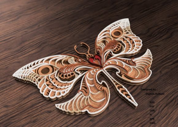 Multilayered Butterfly Cut Files